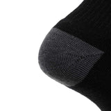 8 Pairs Carbon - Casual Crew Midweight Merino Wool Sock - GRIP6 - Flyclothing LLC