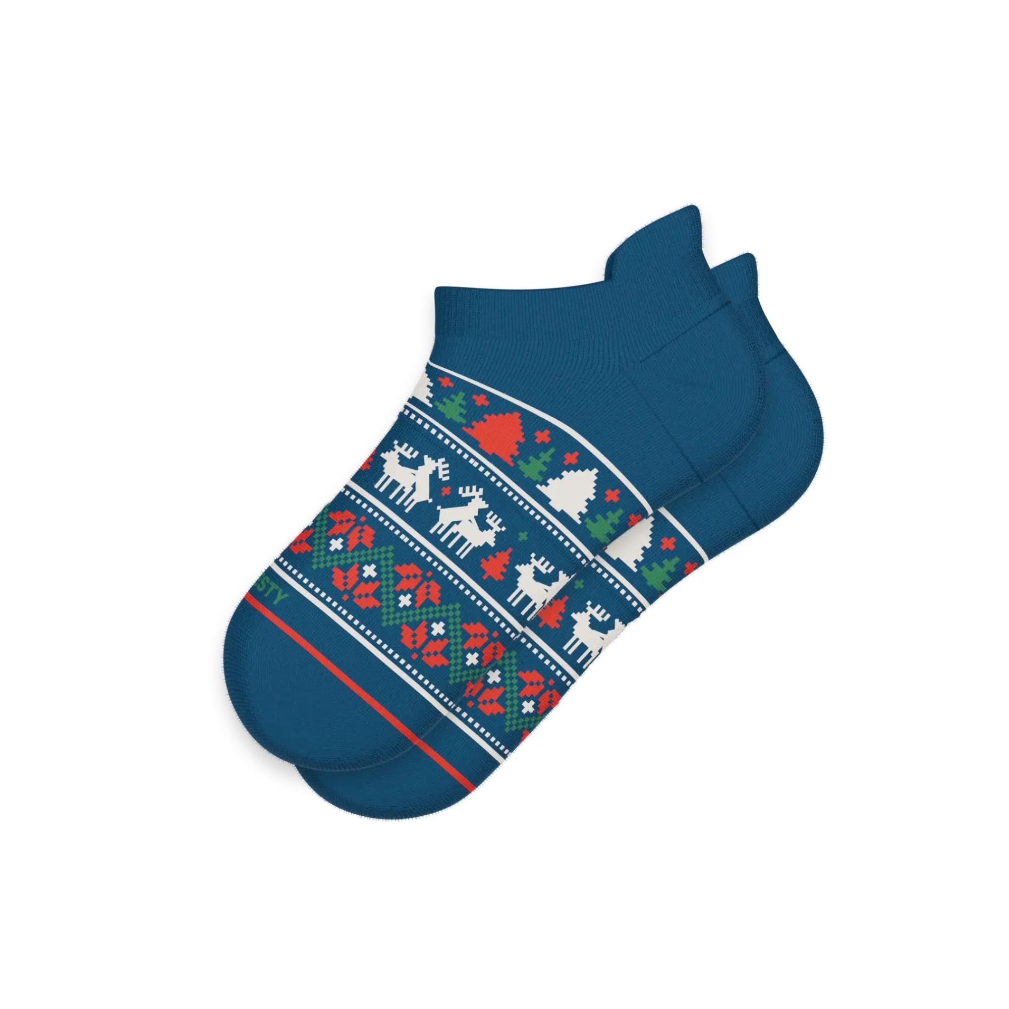 The Caribou Lous | Christmas Deer Heel Hammock™ Ankle Socks - Shinesty - Flyclothing LLC