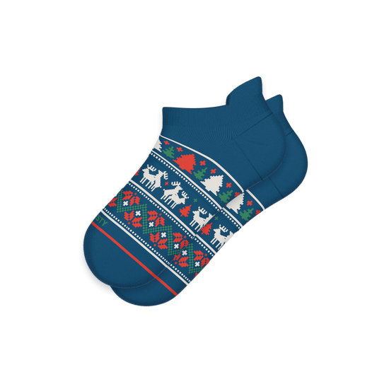 The Caribou Lous | Christmas Deer Heel Hammock™ Ankle Socks - Shinesty - Flyclothing LLC
