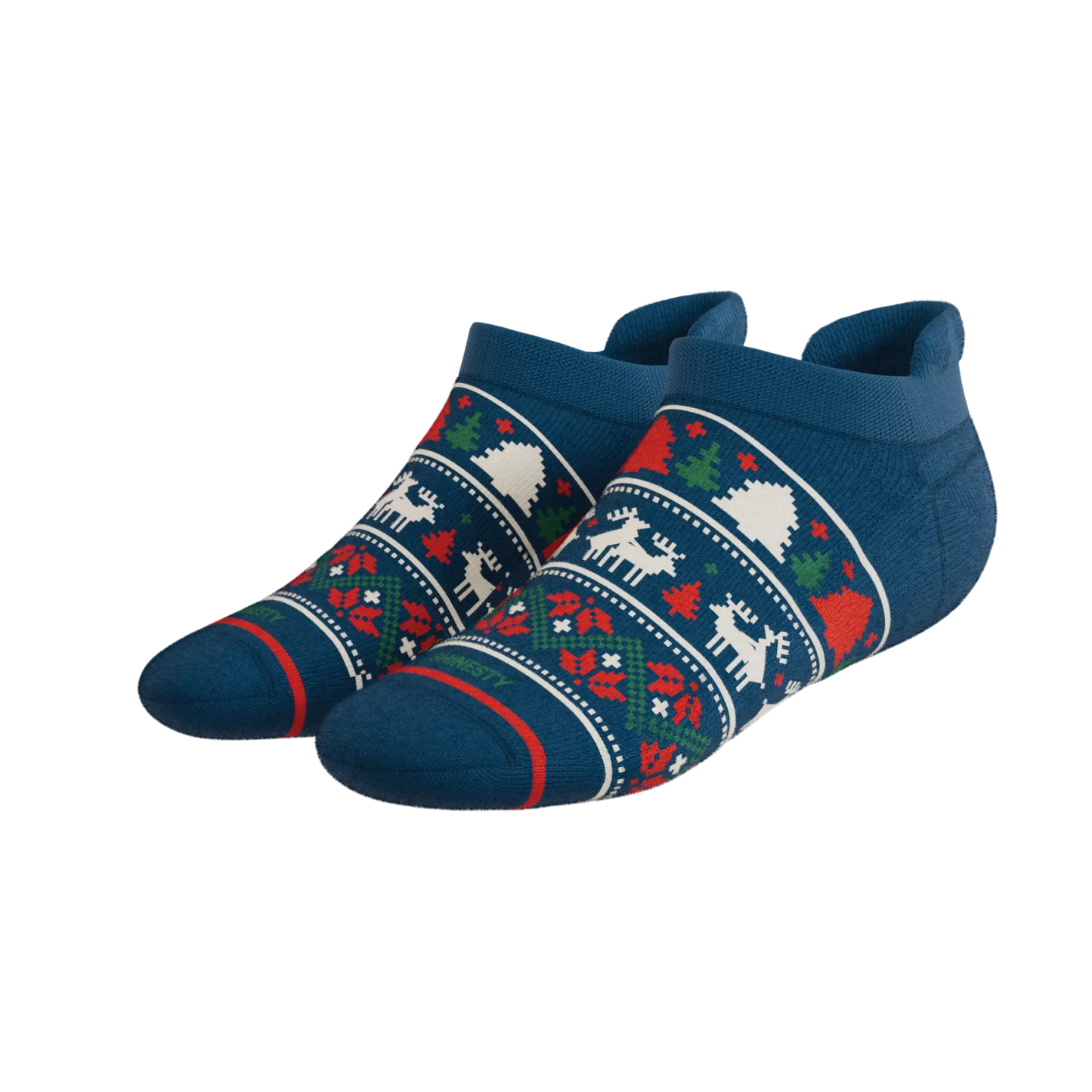 The Caribou Lous | Christmas Deer Heel Hammock™ Ankle Socks - Shinesty - Flyclothing LLC