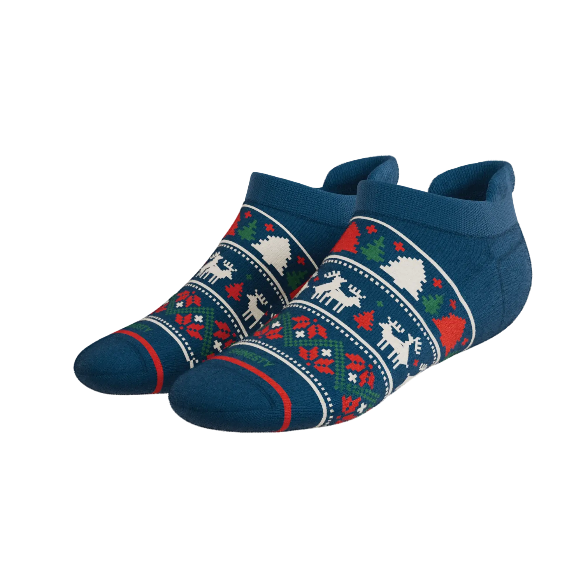 The Caribou Lous | Christmas Deer Heel Hammock™ Ankle Socks - Shinesty - Flyclothing LLC