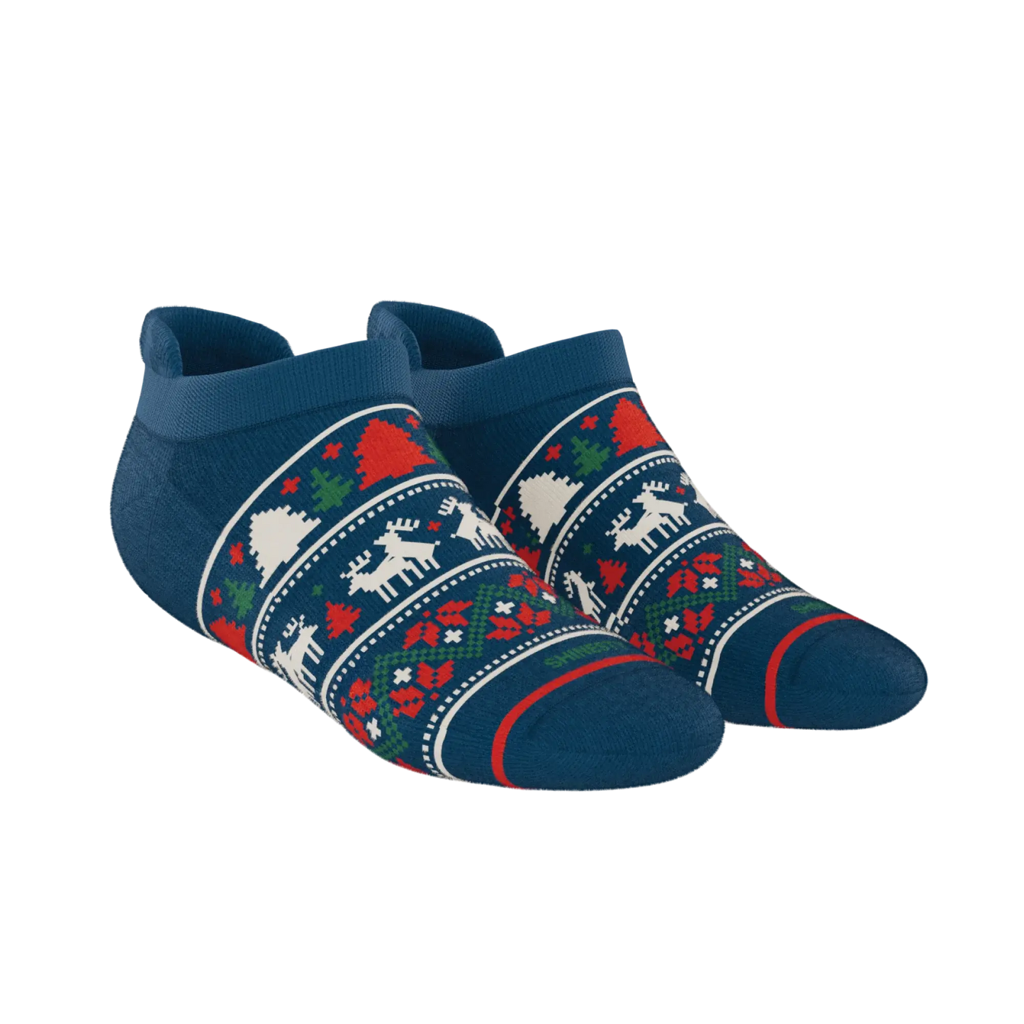 The Caribou Lous | Christmas Deer Heel Hammock™ Ankle Socks - Shinesty - Flyclothing LLC
