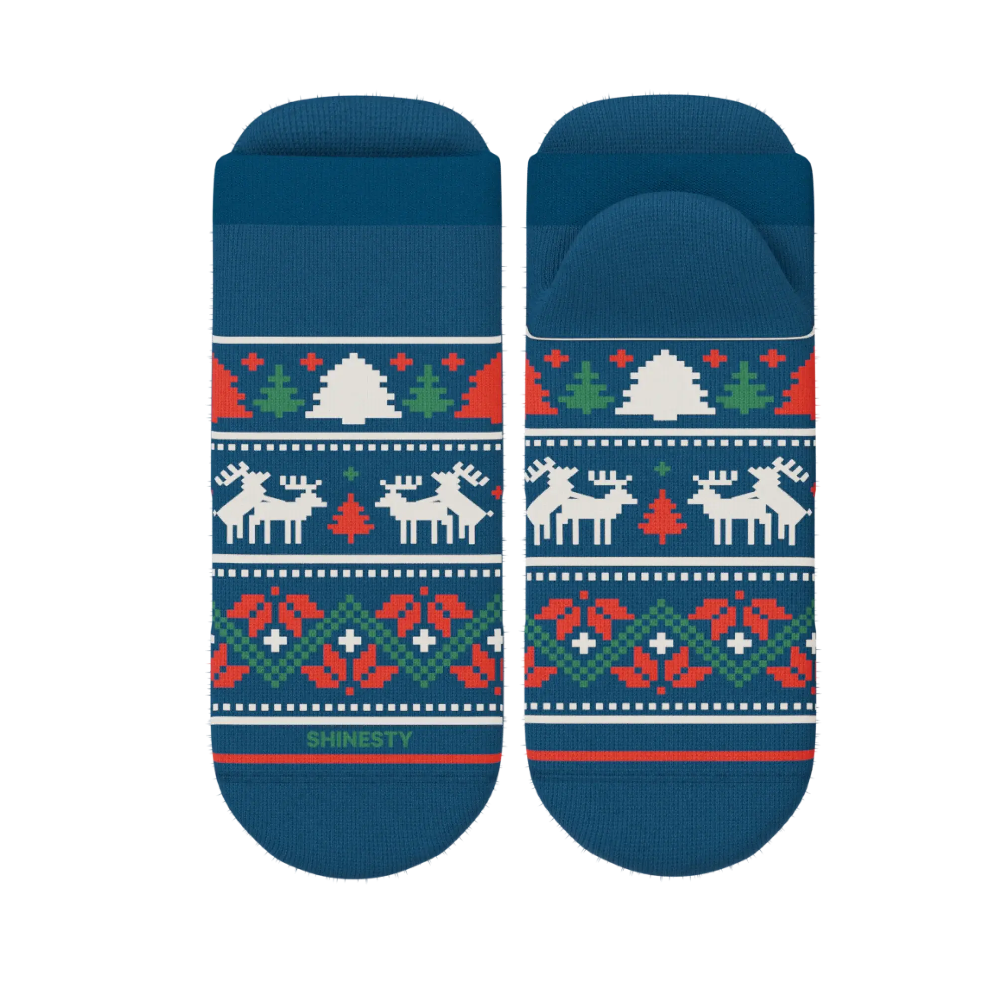 The Caribou Lous | Christmas Deer Heel Hammock™ Ankle Socks - Shinesty - Flyclothing LLC