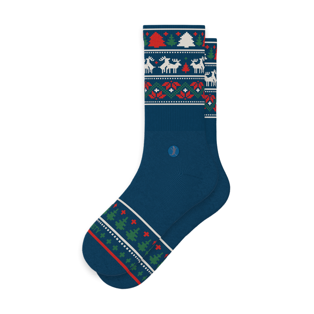 The Caribou Lous | Christmas Deer Heel Hammock™ Crew Socks - Shinesty - Flyclothing LLC