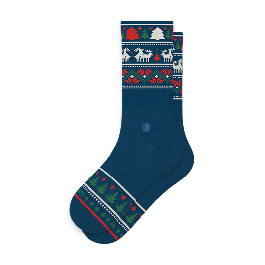 The Caribou Lous | Christmas Deer Heel Hammock™ Crew Socks - Shinesty - Flyclothing LLC