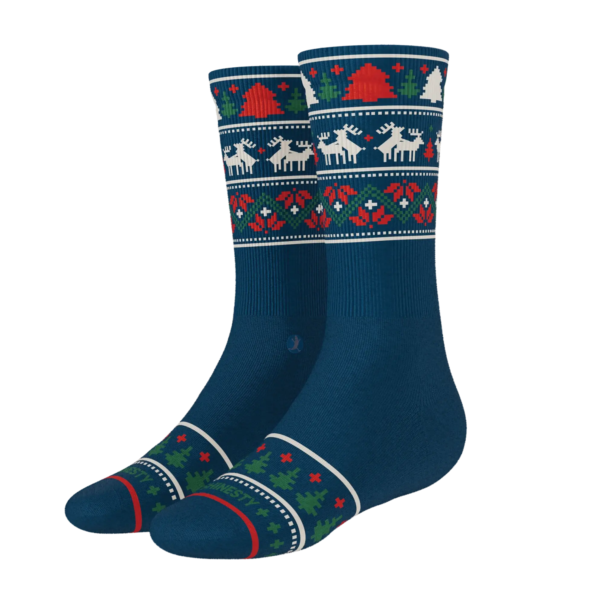 The Caribou Lous | Christmas Deer Heel Hammock™ Crew Socks - Shinesty - Flyclothing LLC