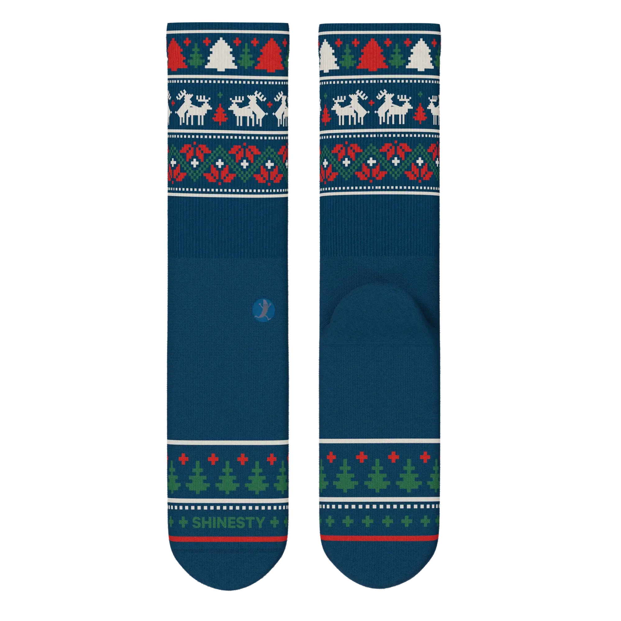 The Caribou Lous | Christmas Deer Heel Hammock™ Crew Socks - Shinesty - Flyclothing LLC