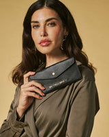 Carmina (black) - Italian calf leather women’s wallet