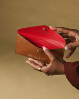 Carmina (cognac) - Italian calf leather women’s wallet