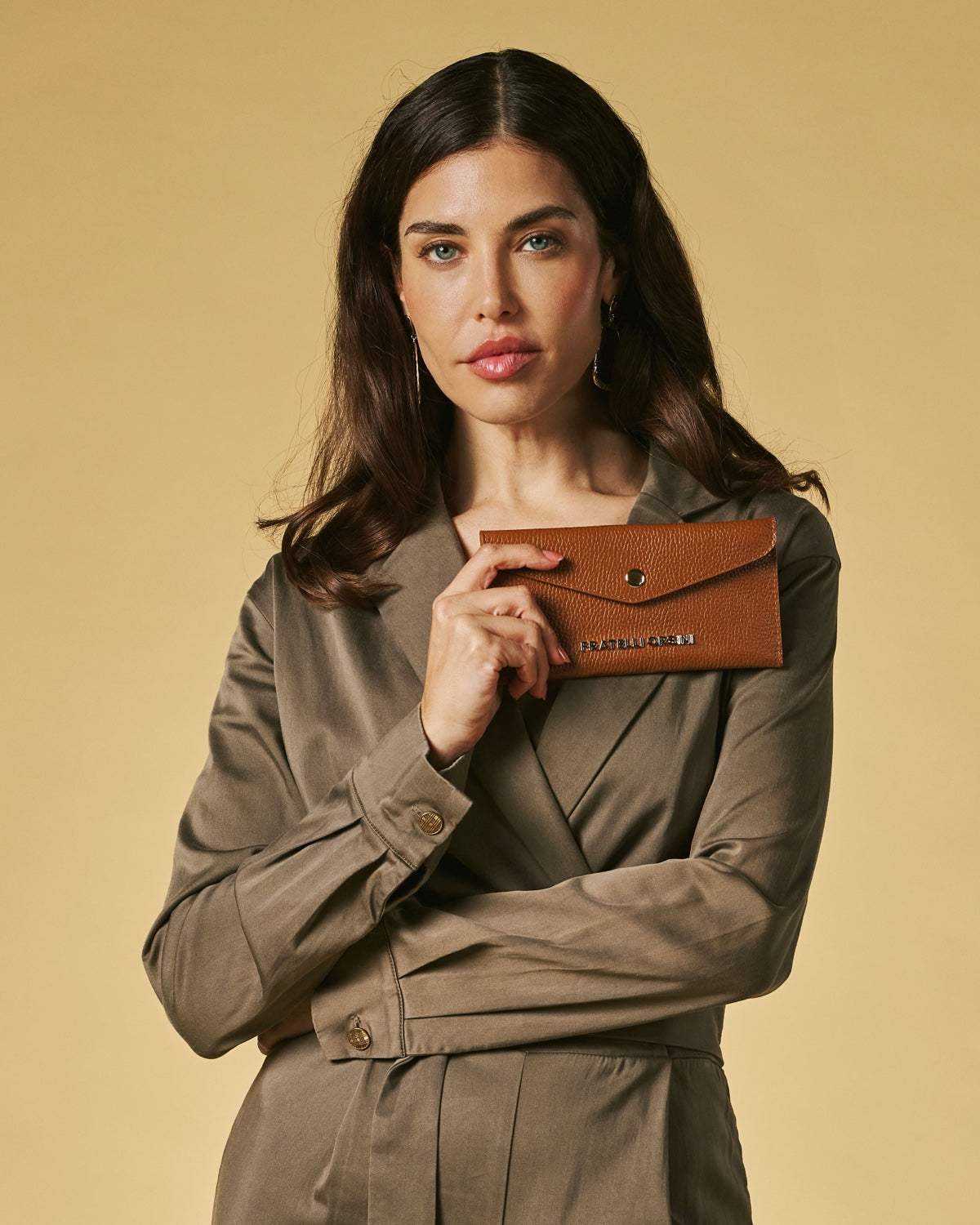 Carmina (cognac) - Italian calf leather women’s wallet