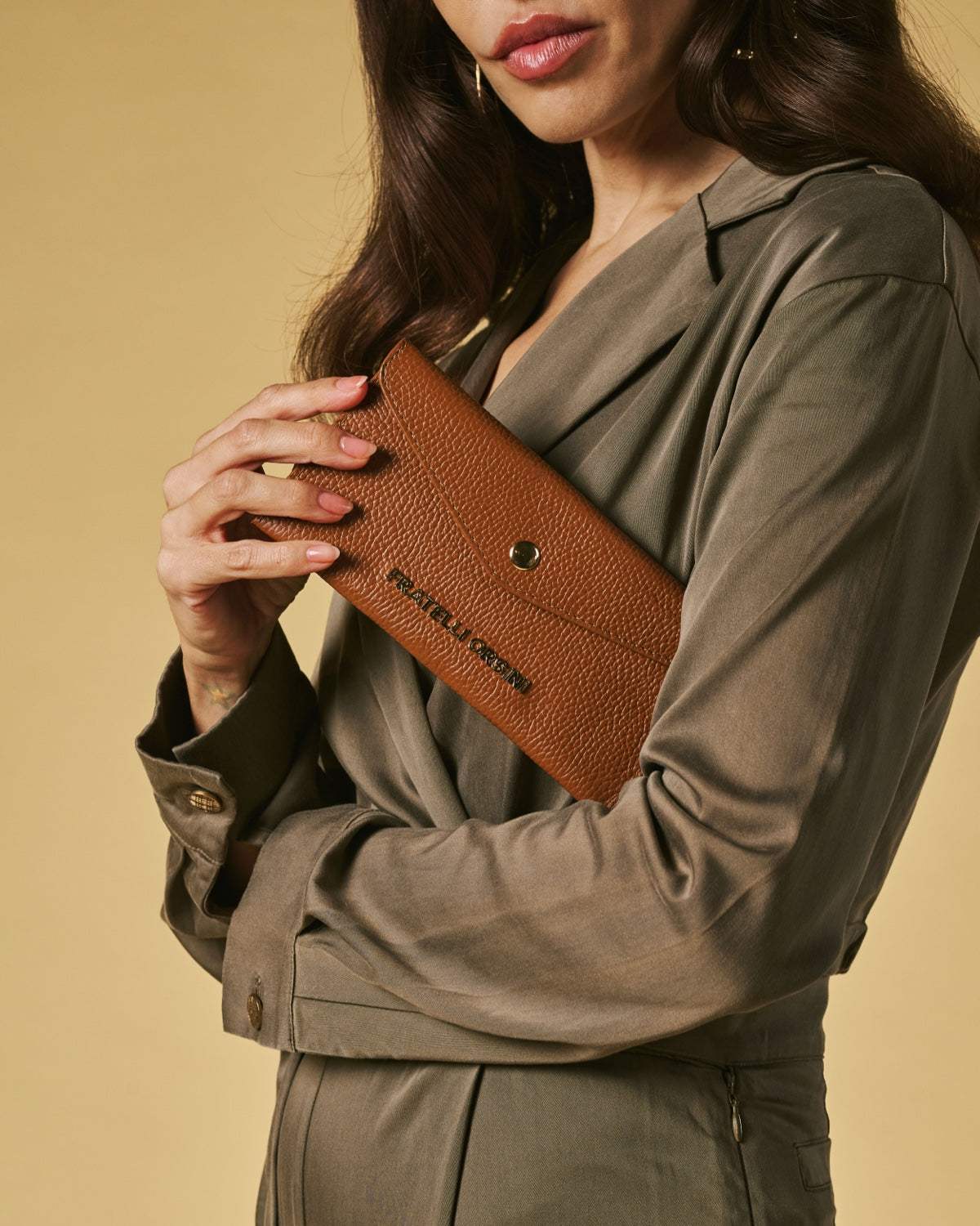 Carmina (cognac) - Italian calf leather women’s wallet