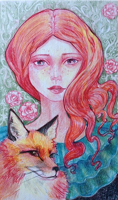 Black Market Art Company Carmine Print