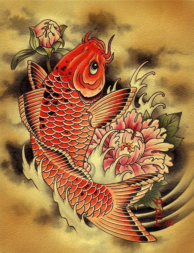Black Market Art Company Carp Print - Black Market Art Company - Flyclothing LLC