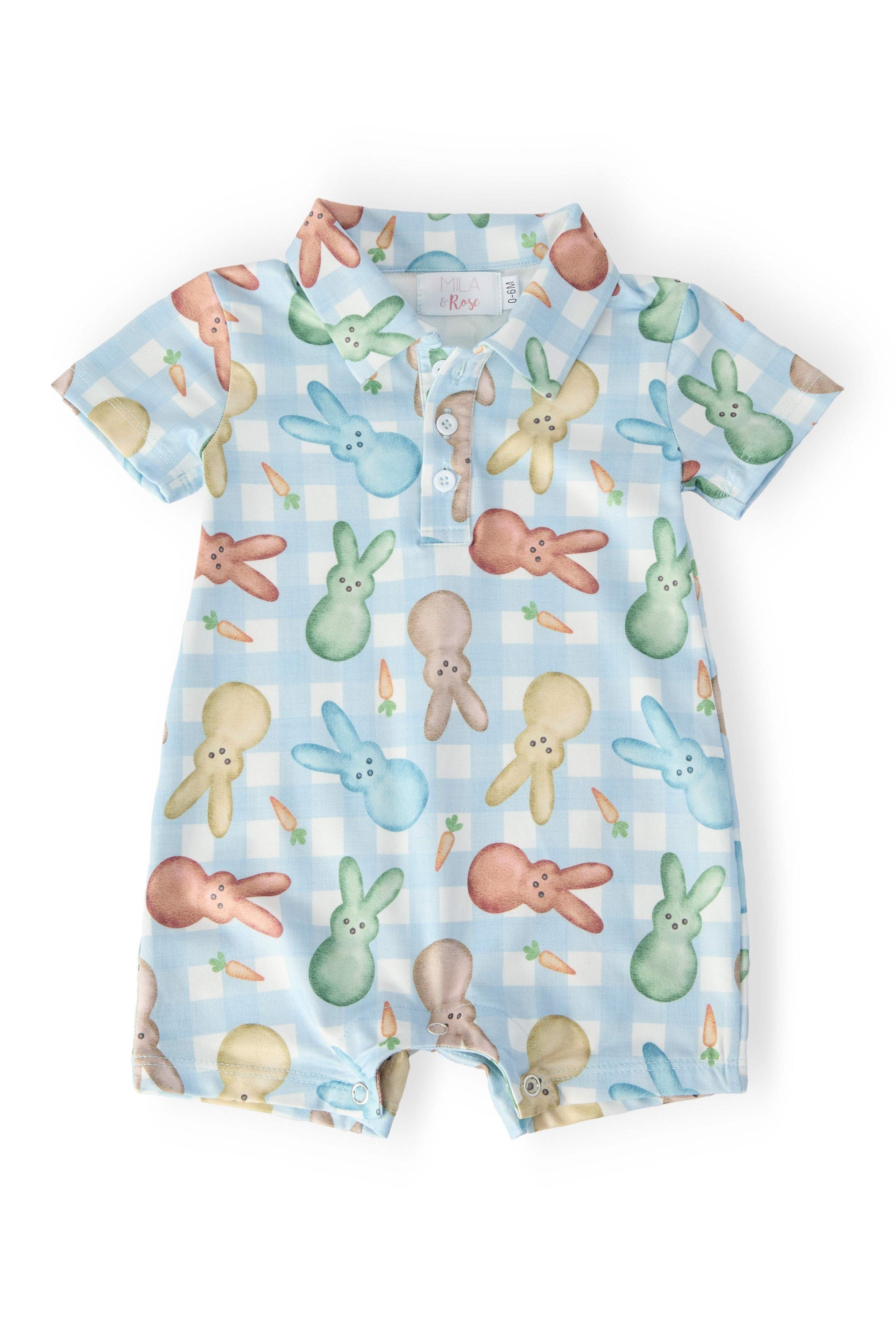 Carrot Patch Polo Shorty One-Piece - Mila & Rose ® - Flyclothing LLC