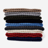 Milano (brown) - Italian 100% cashmere ribbed beanie (unisex)