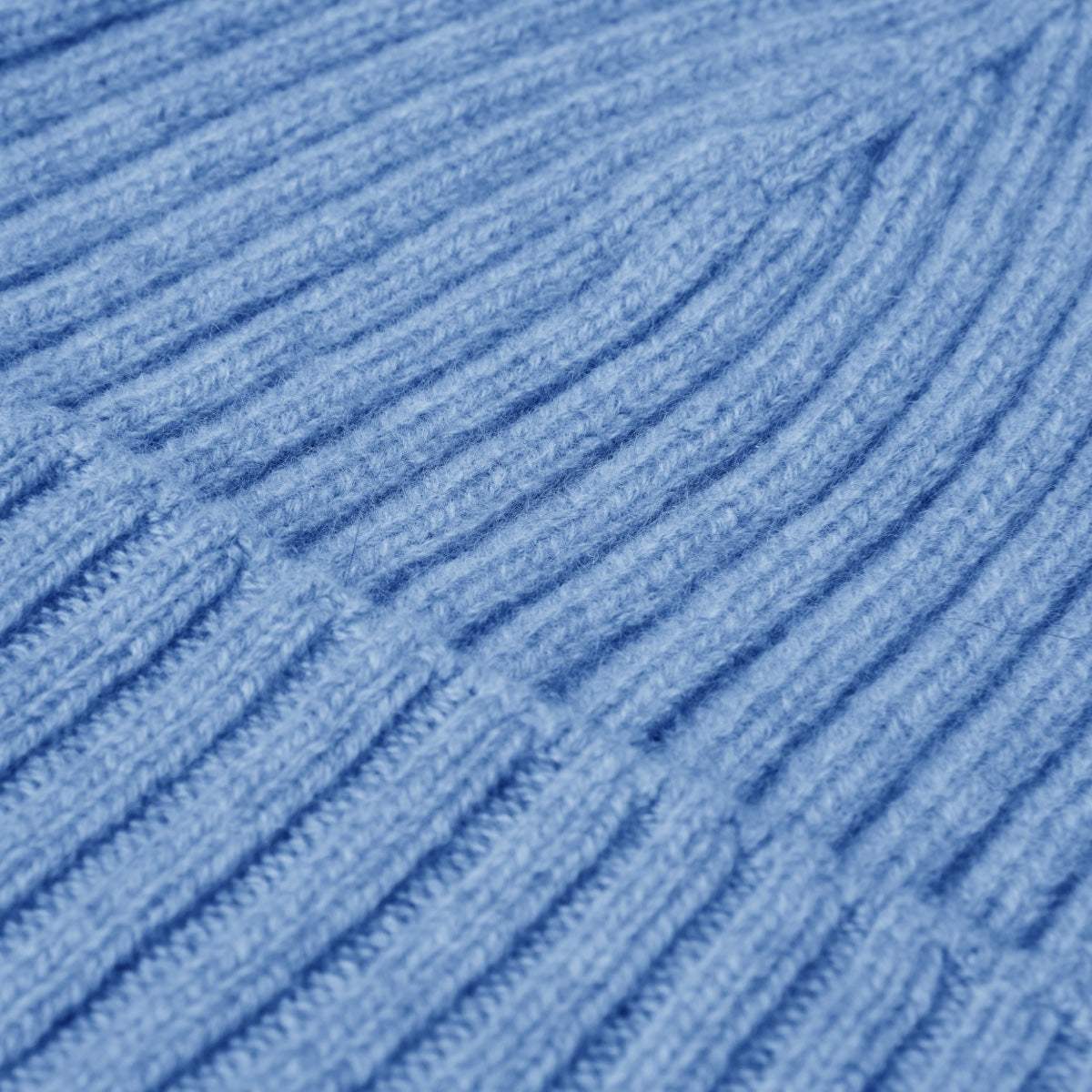 Milano (light blue) - Italian 100% cashmere ribbed beanie (unisex) - Leather Gloves Online - Flyclothing LLC
