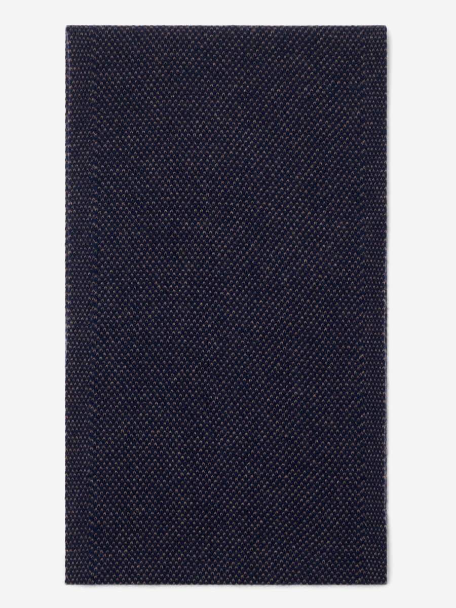 Riccardo (blue & brown) - Italian cashmere scarf with pattern