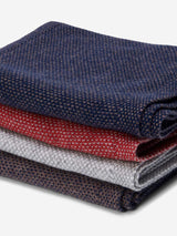 Riccardo (grey & white) - Italian 100% cashmere scarf with pattern
