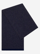 Riccardo (blue & brown) - Italian cashmere scarf with pattern