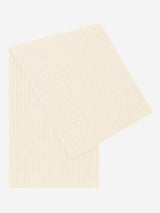 Napoli (cream) - Italian 100% cashmere ribbed scarf (unisex) - Leather Gloves Online - Flyclothing LLC