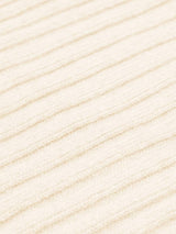 Napoli (cream) - Italian 100% cashmere ribbed scarf (unisex) - Leather Gloves Online - Flyclothing LLC