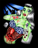 Black Market Art Company Cemetery Zombie Print