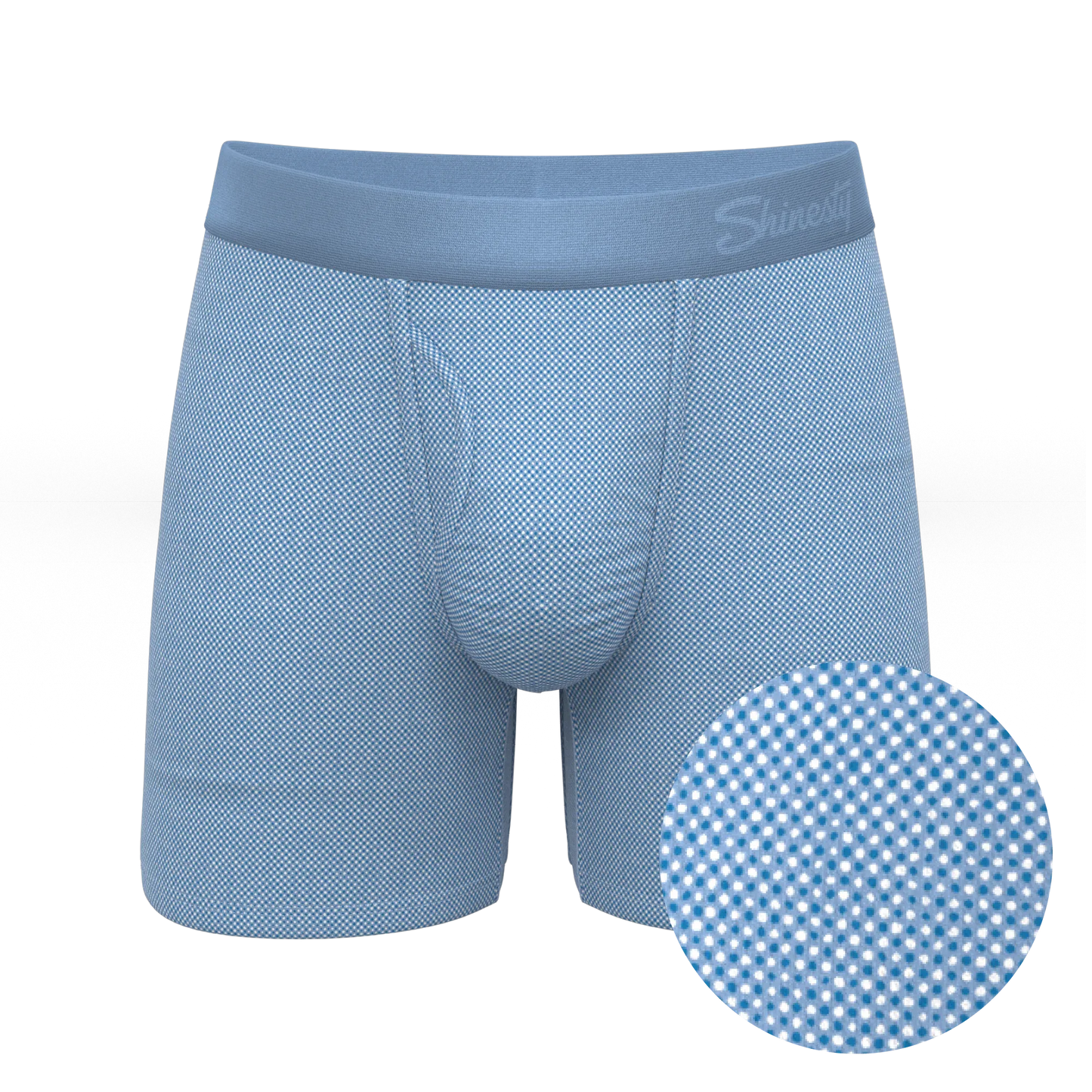 The Chambray All Day | Blue Chambray Ball Hammock® Pouch Underwear With Fly - Shinesty - Flyclothing LLC