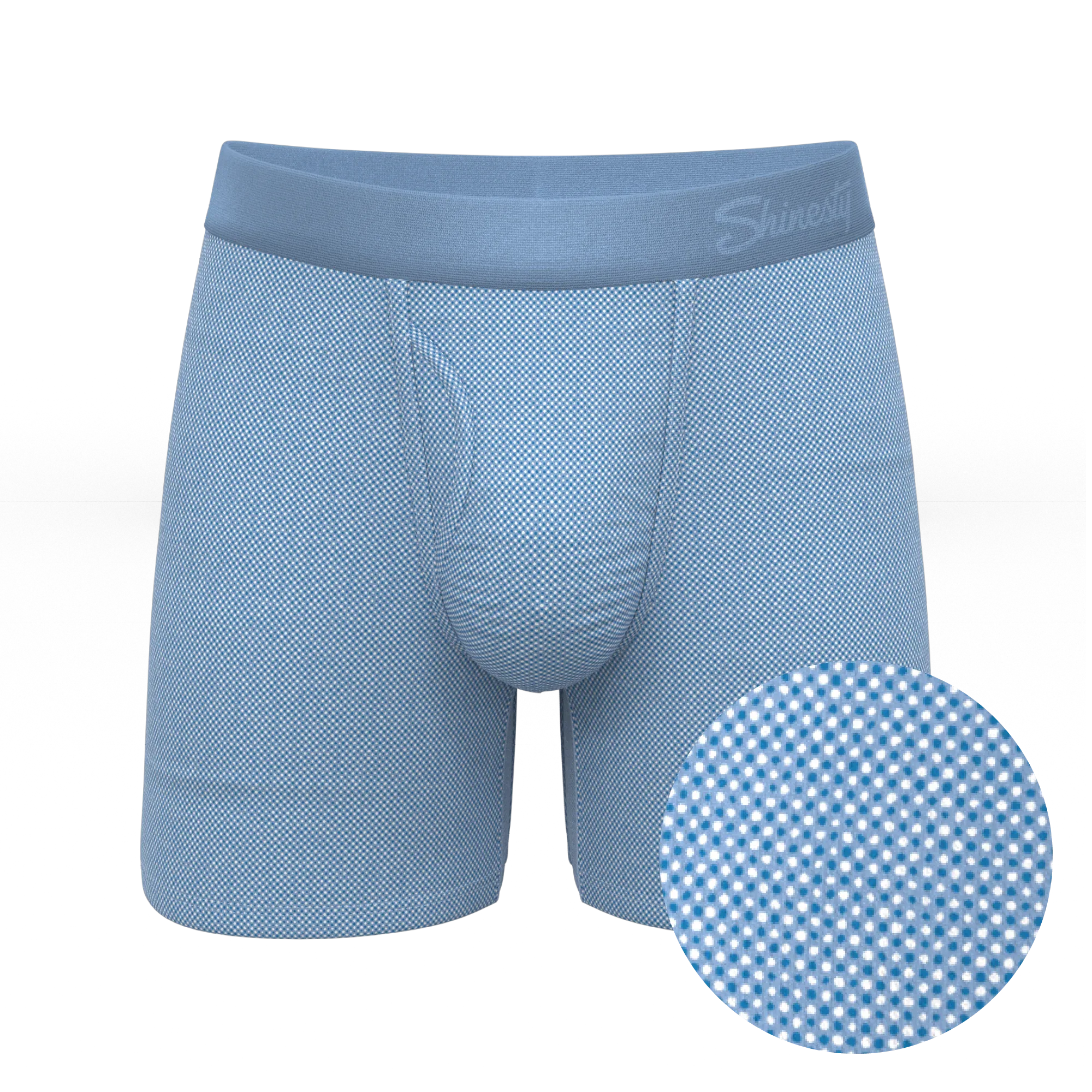The Chambray All Day | Blue Chambray Ball Hammock® Pouch Underwear With Fly - Shinesty - Flyclothing LLC
