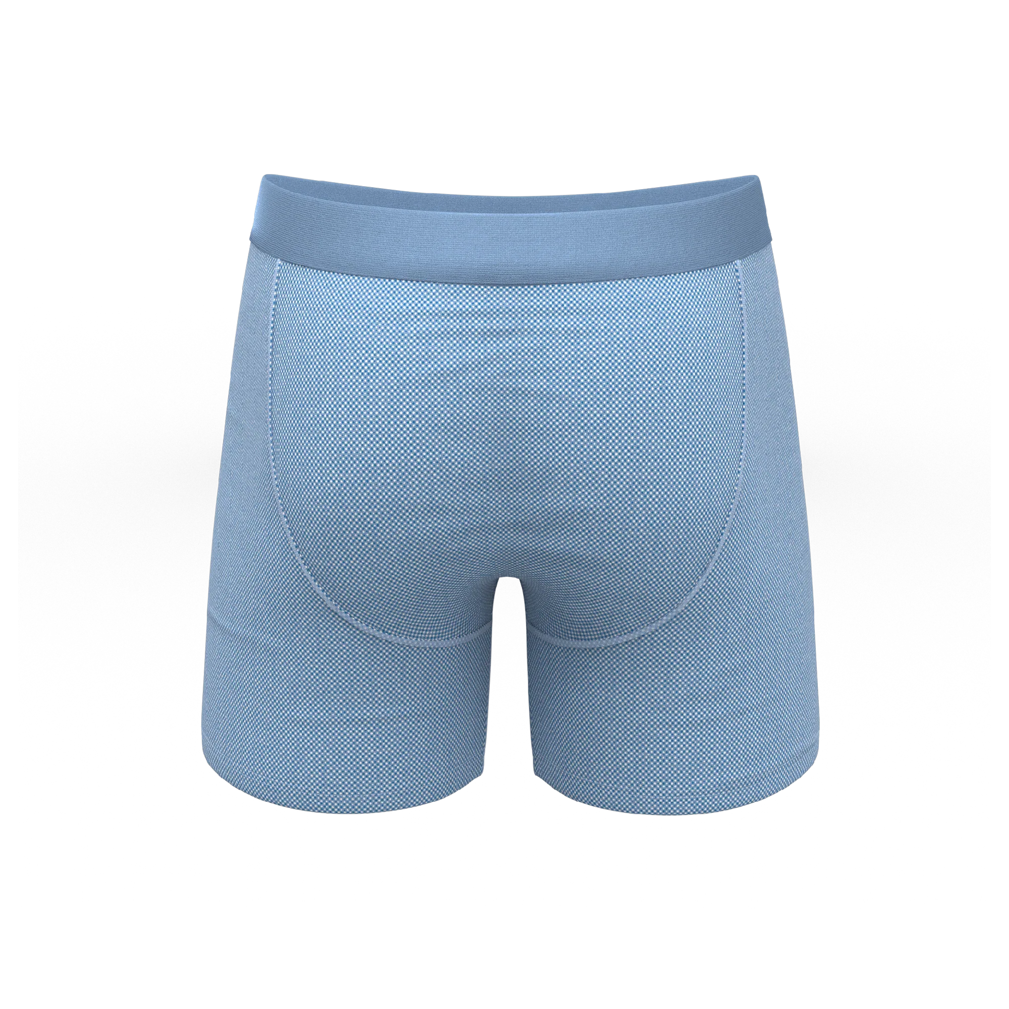 The Chambray All Day | Blue Chambray Ball Hammock® Pouch Underwear With Fly - Shinesty - Flyclothing LLC