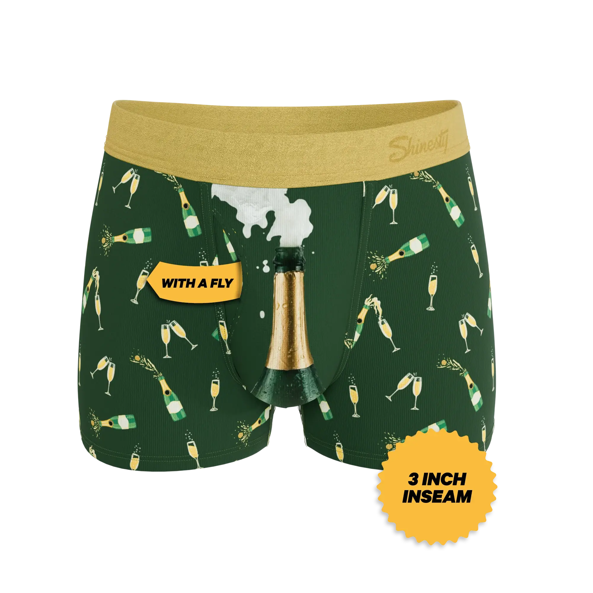 The Champagne Showers | New Years Ball Hammock® Pouch Trunks Underwear - Shinesty - Flyclothing LLC