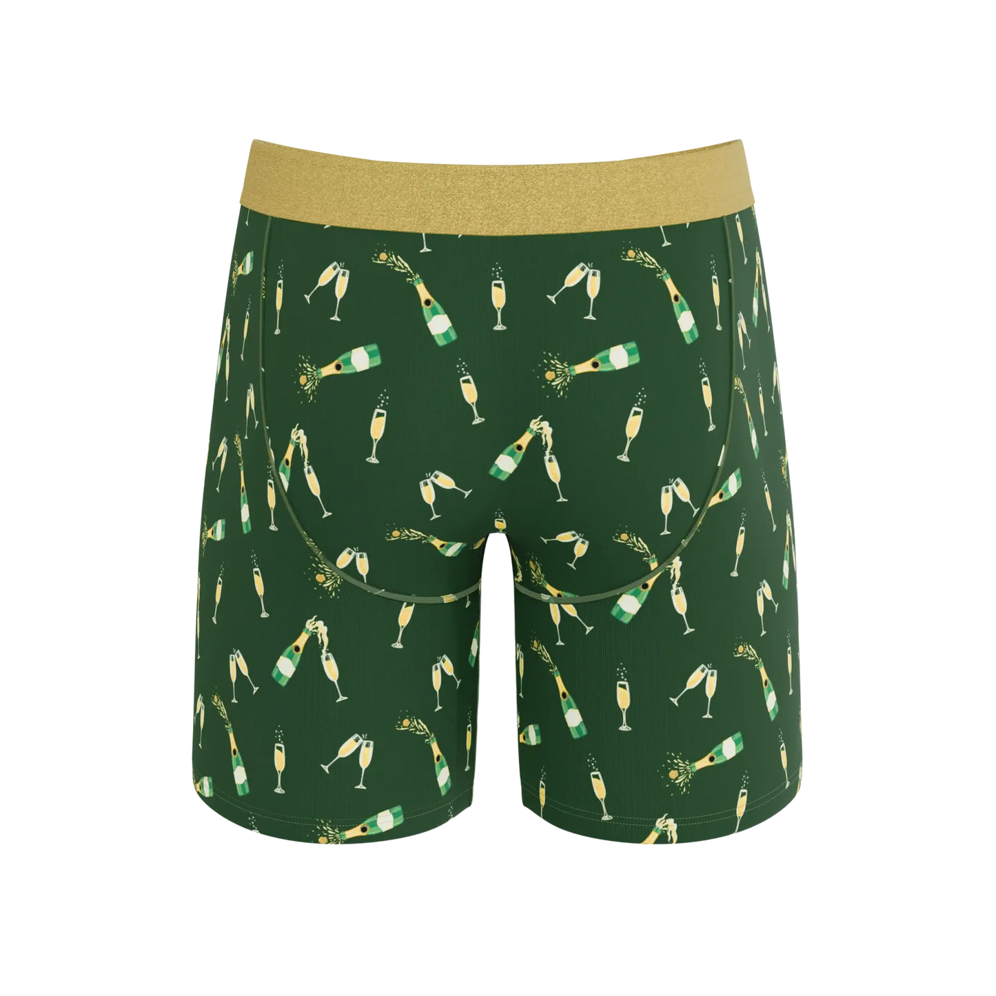 The Champagne Showers | New Years Long Leg Ball Hammock® Pouch Underwear With Fly - Shinesty - Flyclothing LLC
