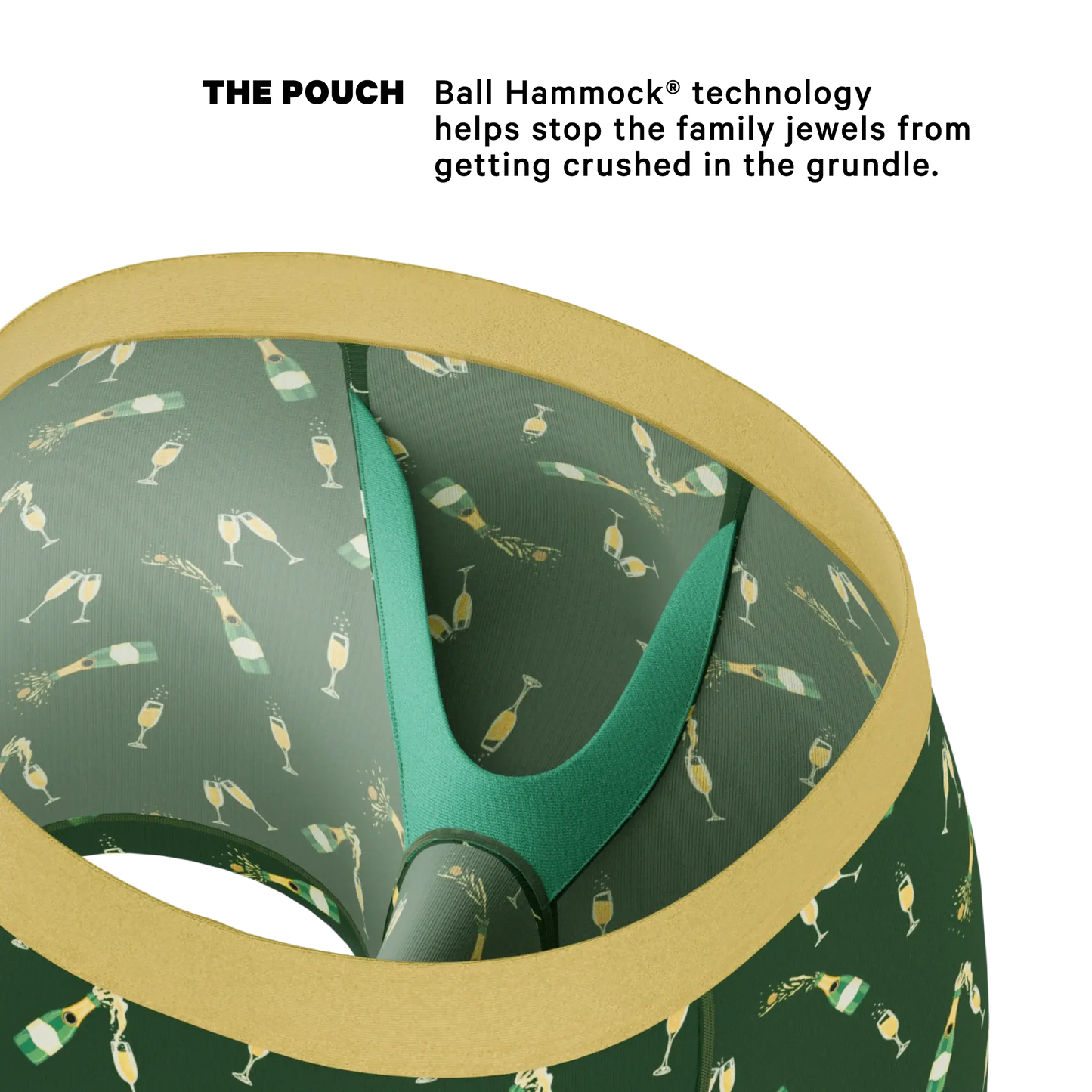 The Champagne Showers | New Years Ball Hammock® Pouch Underwear - Shinesty - Flyclothing LLC