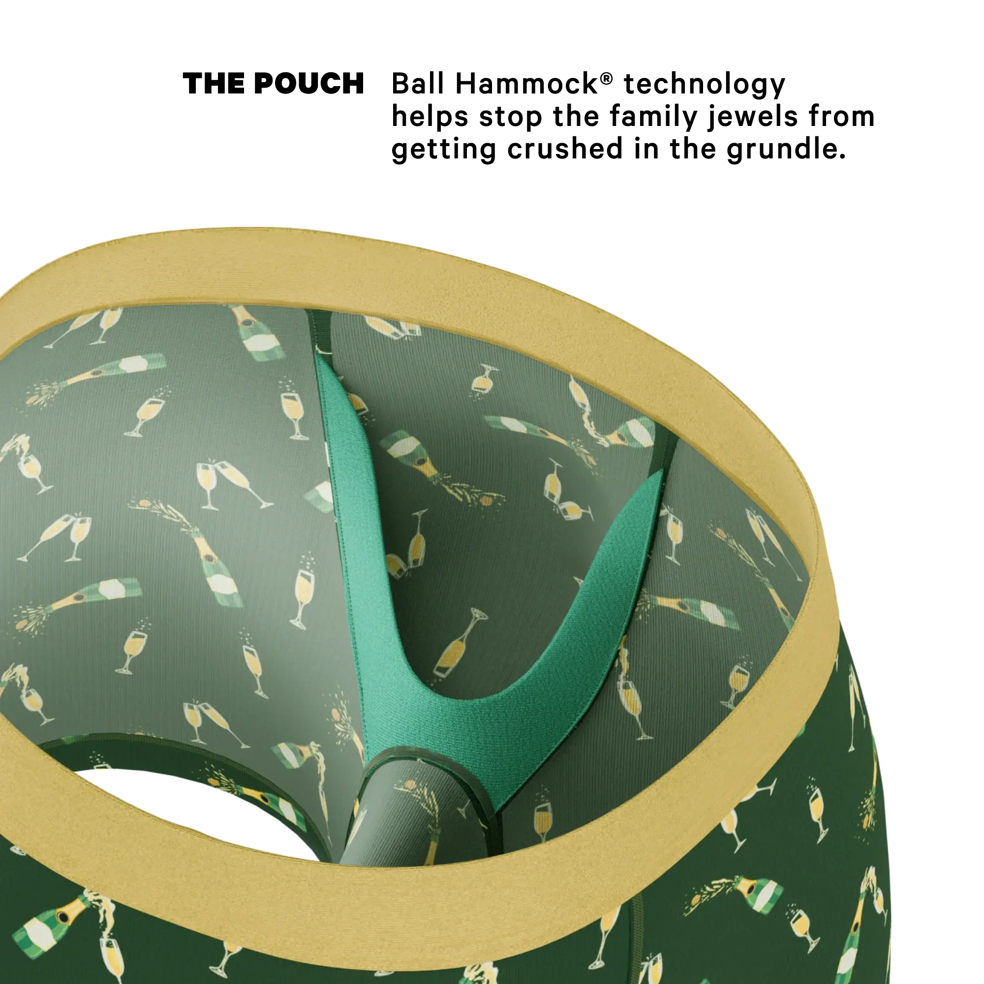The Champagne Showers | New Years Ball Hammock® Pouch Underwear - Shinesty - Flyclothing LLC