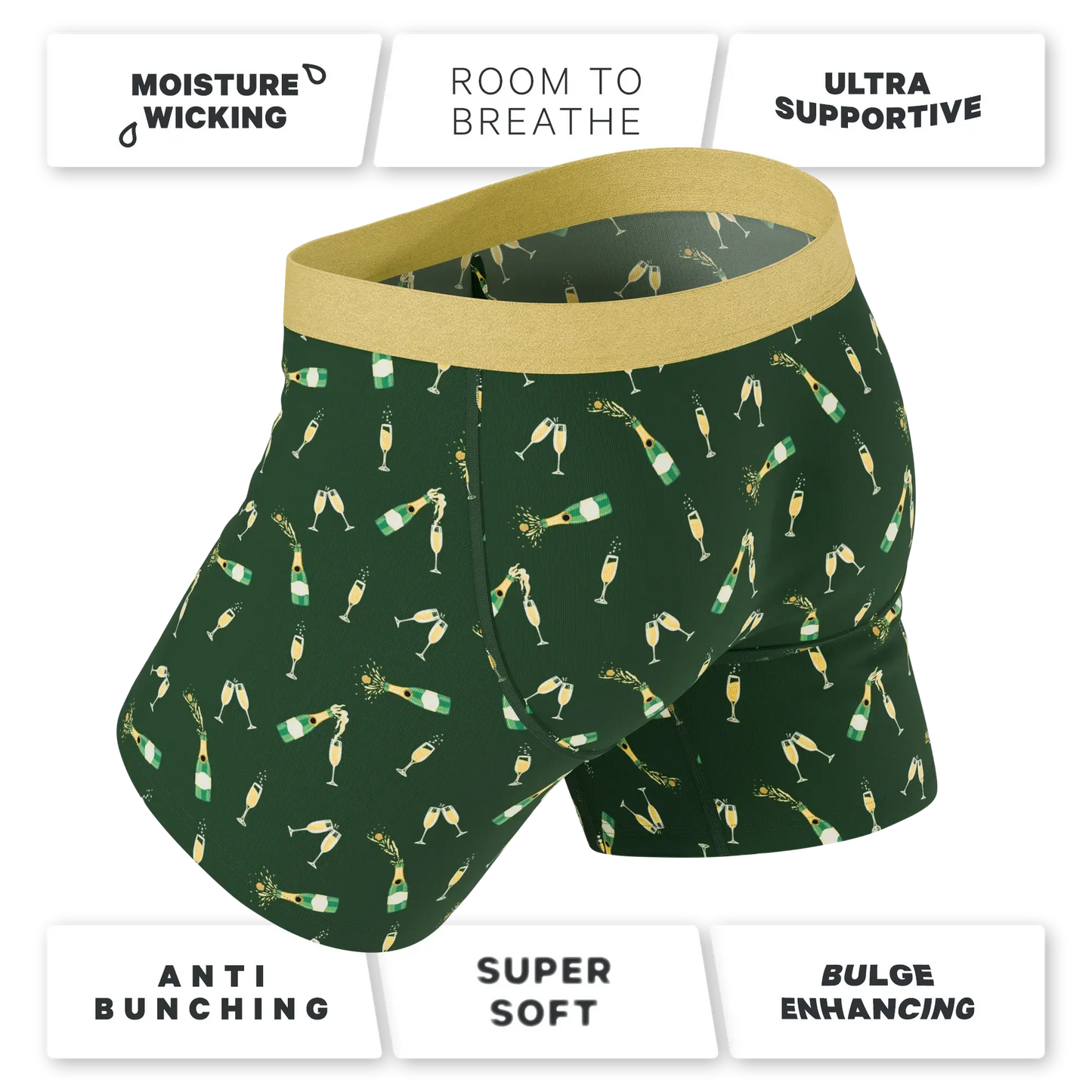 The Champagne Showers | New Years Ball Hammock® Pouch Underwear - Shinesty - Flyclothing LLC