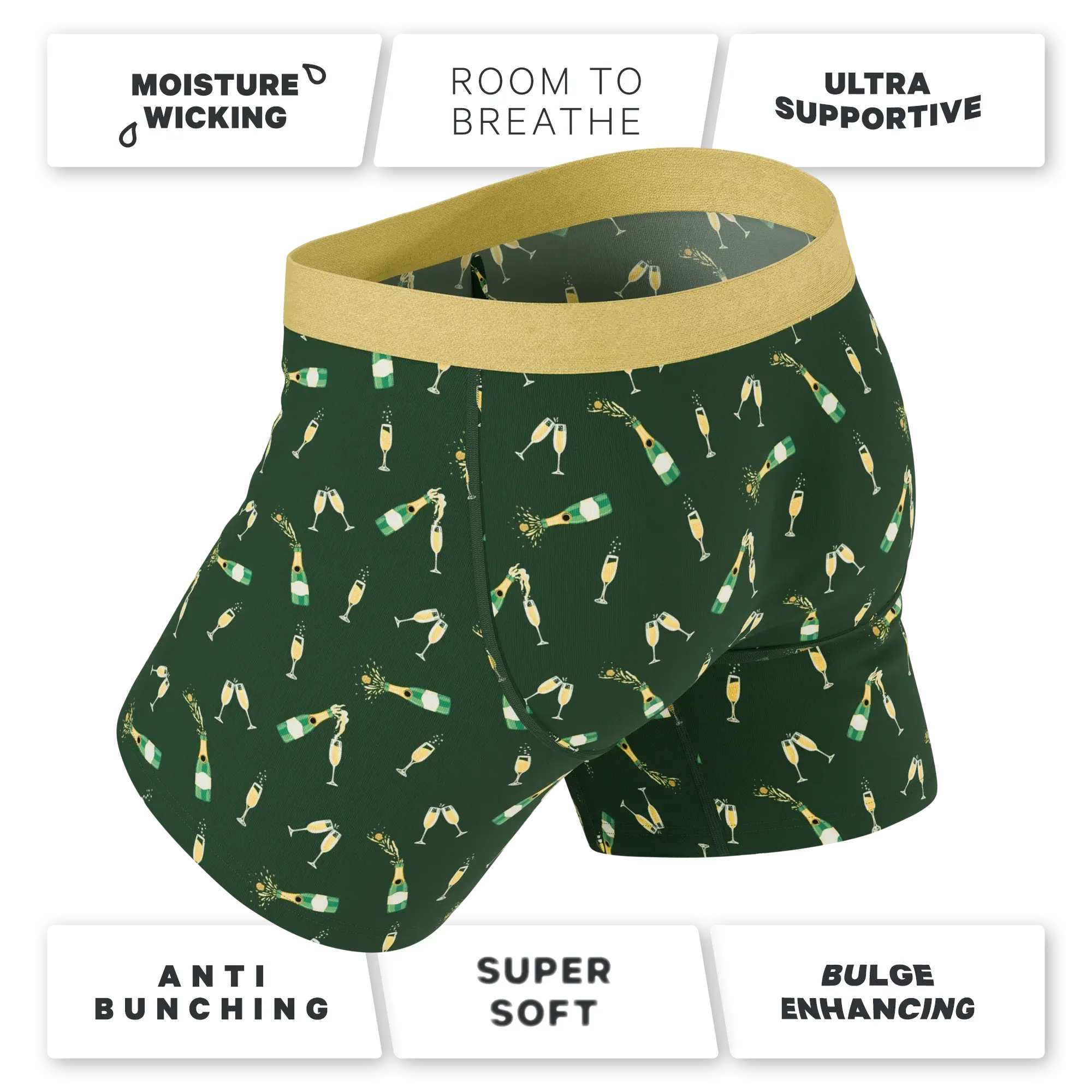 The Champagne Showers | New Years Ball Hammock® Pouch Underwear - Shinesty - Flyclothing LLC