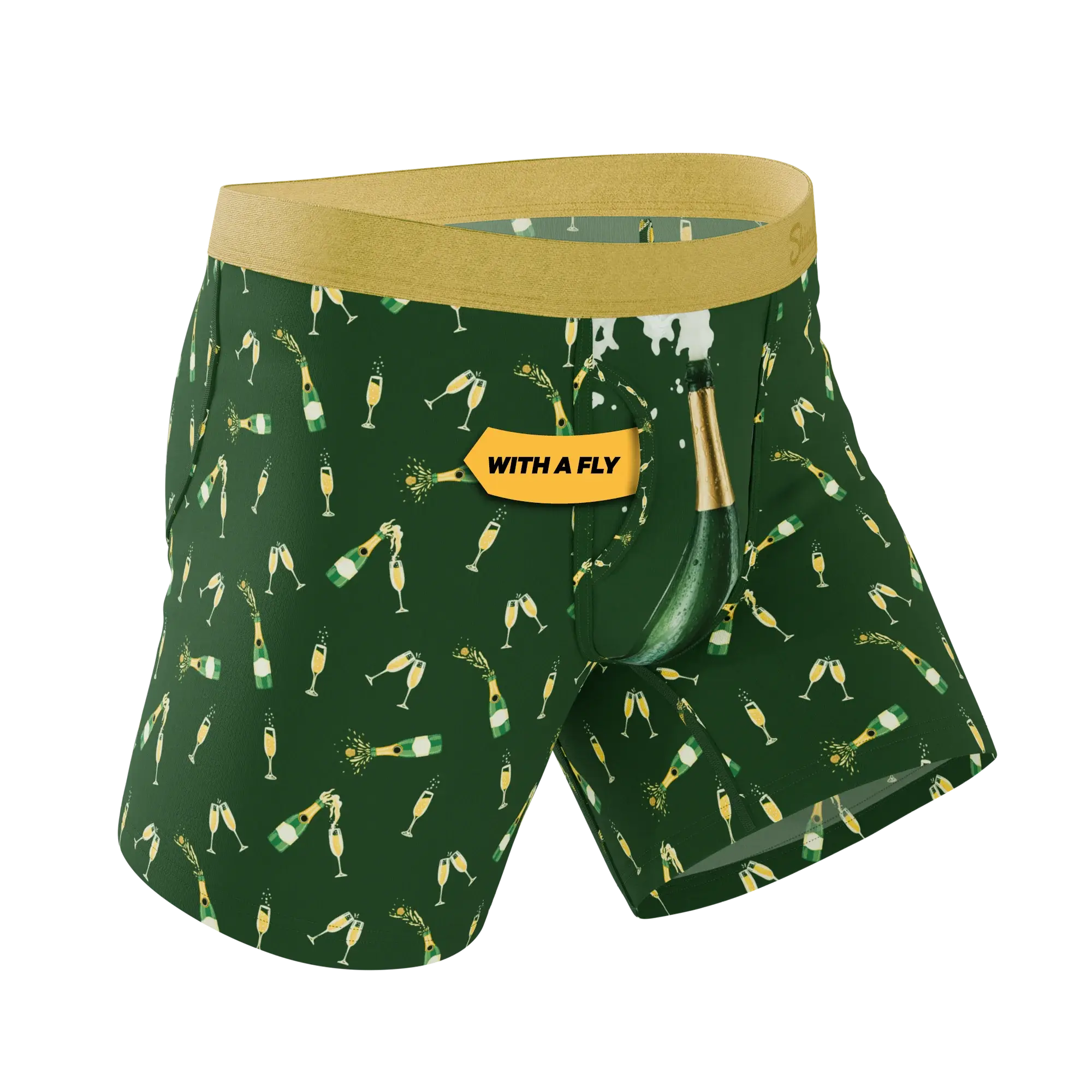 The Champagne Showers | New Years Ball Hammock® Pouch Underwear With Fly - Shinesty - Flyclothing LLC