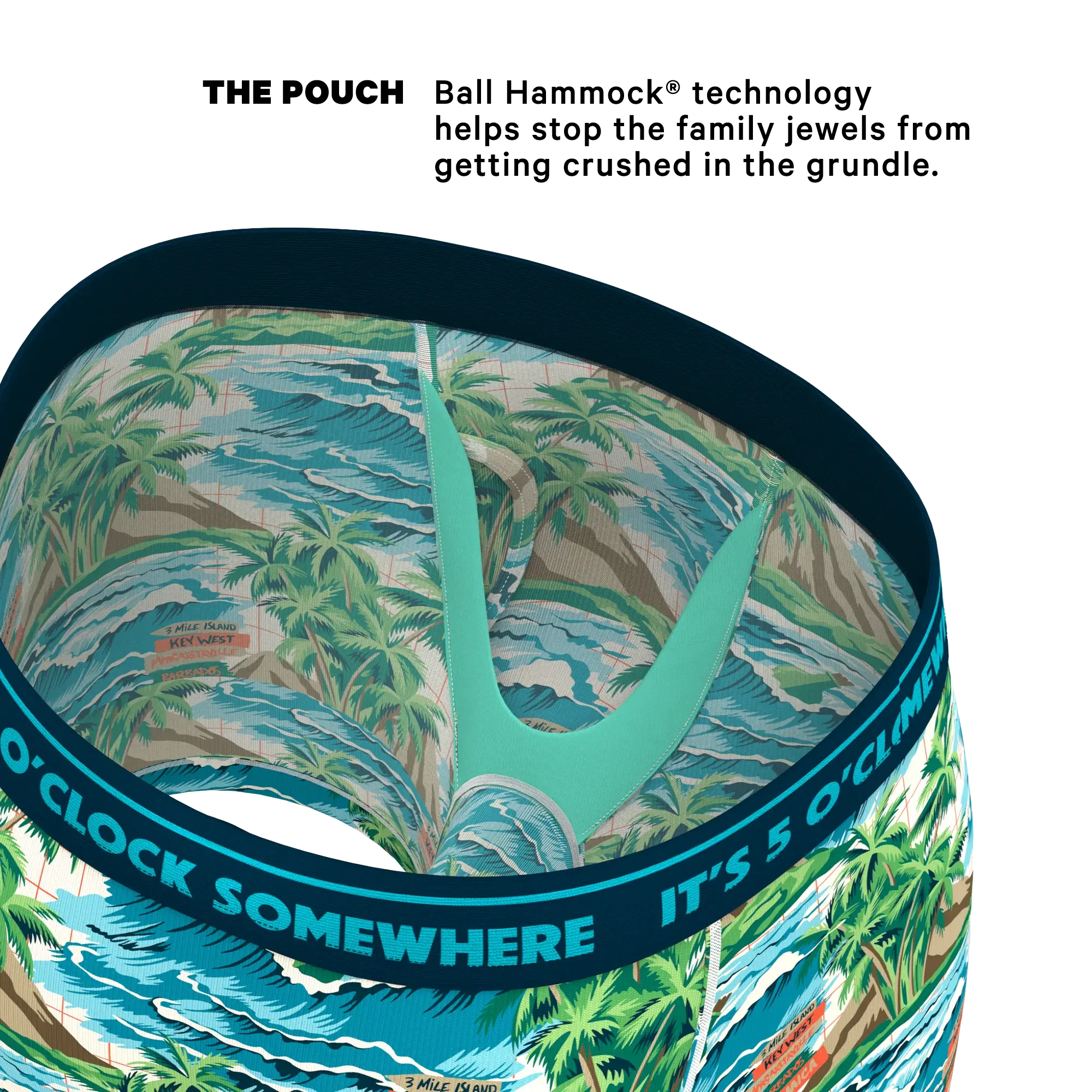 The Changes In Latitudes | Shinesty x Margaritaville® Ball Hammock® Pouch Underwear With Fly - Shinesty - Flyclothing LLC