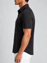 'Single Shot' Short Sleeve Shirt - Black - Buki - Flyclothing LLC