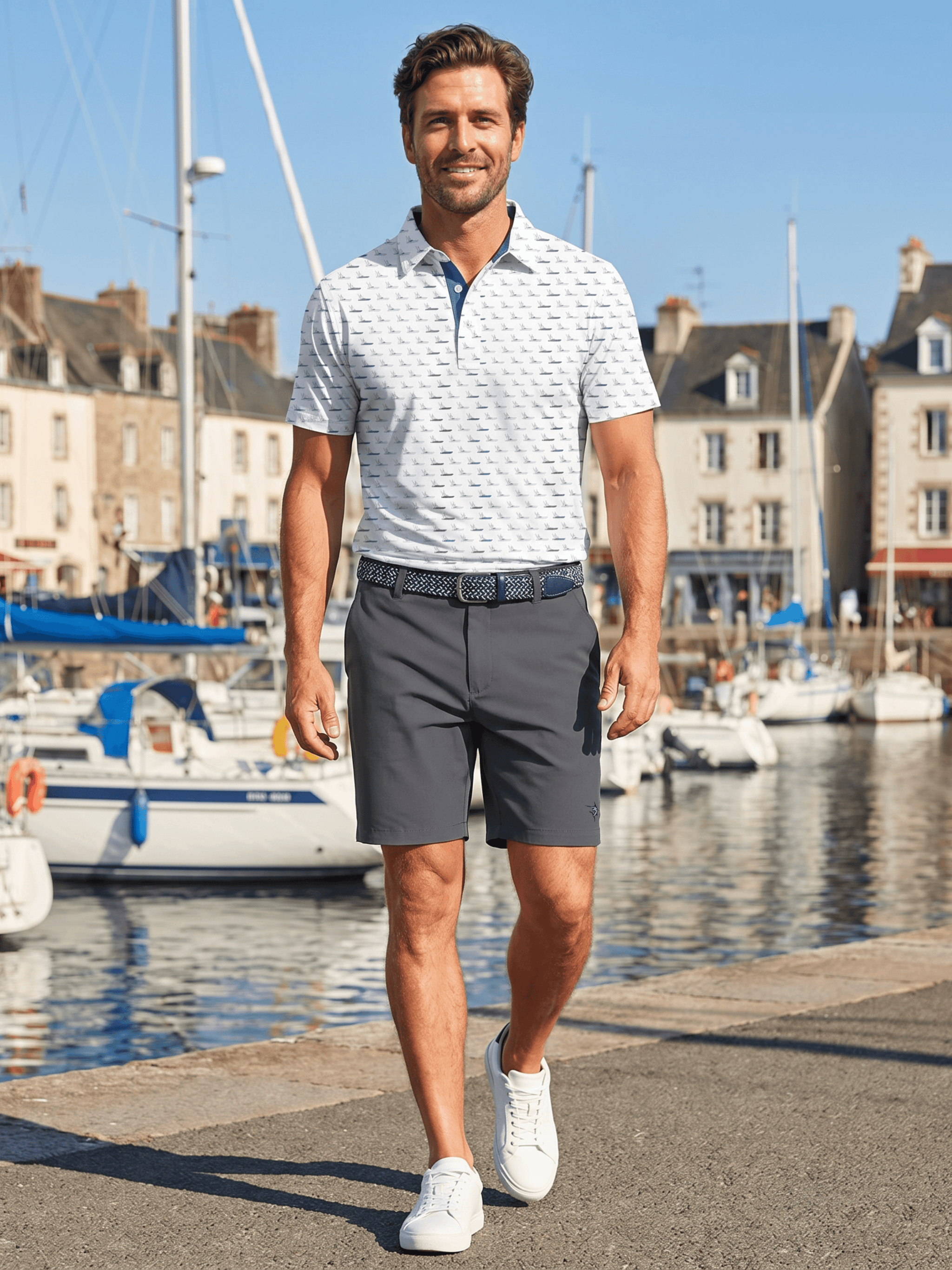 Freeport Short Effortless Performance - White Water Life - Flyclothing LLC