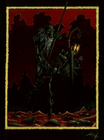 Black Market Art Company Charon the Boatman Print