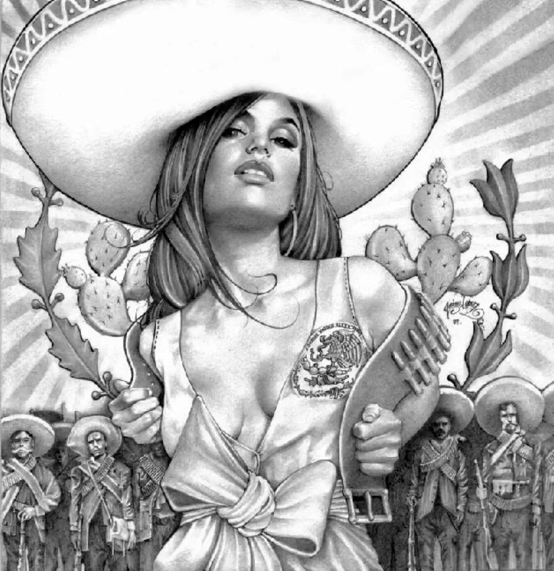Black Market Art Company Charra Girl Print - Black Market Art Company - Flyclothing LLC