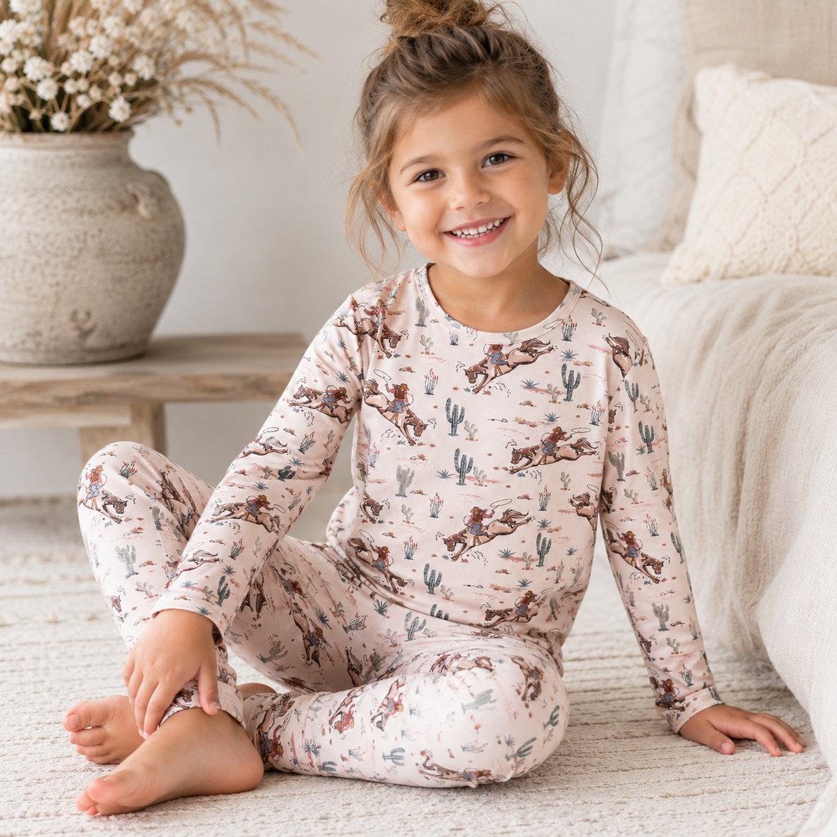 Cowgirl Western Bamboo Pajama Set - Tesa Babe - Flyclothing LLC