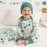 Shamrock Bamboo Baby Romper – Soft & Eco-Friendly Irish Gift - Tesa Babe - Flyclothing LLC