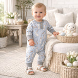 Cottontail Crew Bamboo Henley Easter Romper for Baby - Tesa Babe - Flyclothing LLC