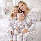 Dream Blossom Bamboo Kids Pajama Set with Floral Print - Tesa Babe - Flyclothing LLC