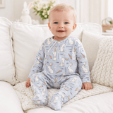 Cottontail Crew Soft Bamboo Easter Zipper Romper for Baby - Tesa Babe - Flyclothing LLC