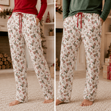 Western Christmas Adult Pajama Pants – Soft Bamboo Unisex - Tesa Babe - Flyclothing LLC