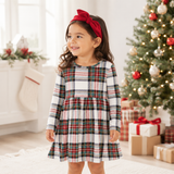 Girls Christmas Plaid Dress – Soft Bamboo Holiday Outfit - Tesa Babe - Flyclothing LLC