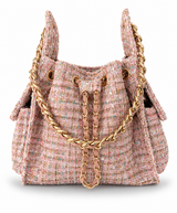 Bayshore Bucket Bag Small - Pink Confetti Tweed - BEACH HAUS - Flyclothing LLC