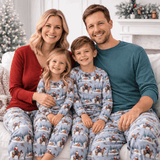 Cowboy Christmas Family Matching Soft Bamboo Pajamas - Tesa Babe - Flyclothing LLC
